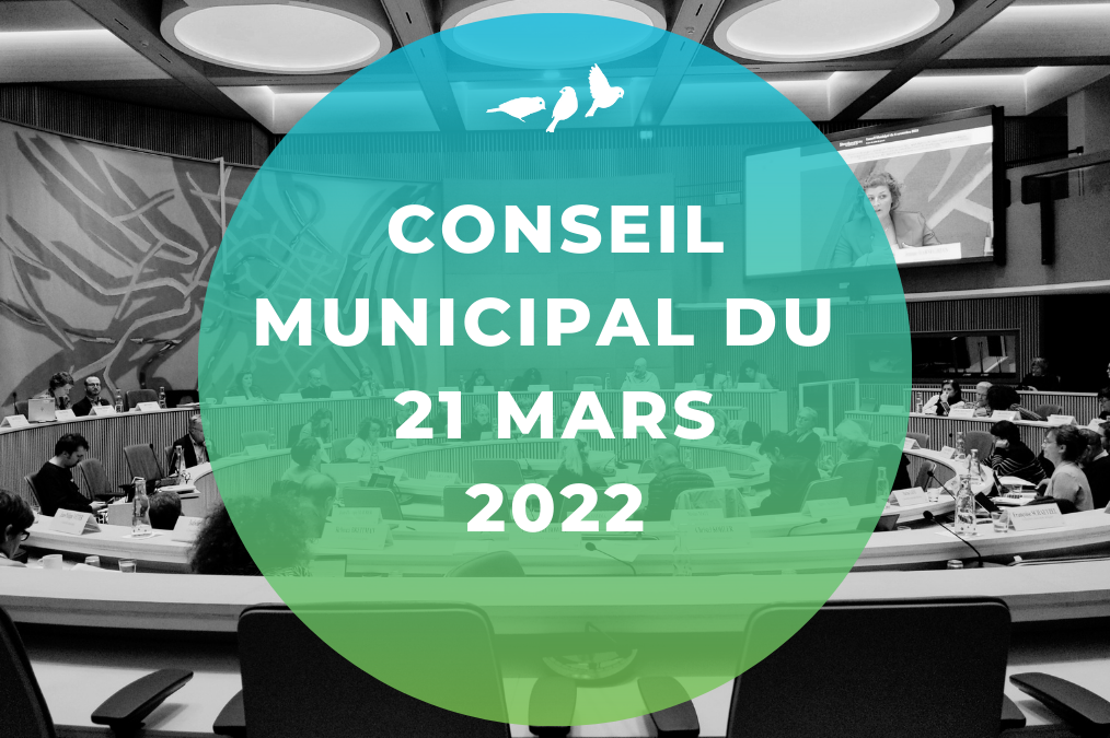 Conseil municipal du 21 mars 2022