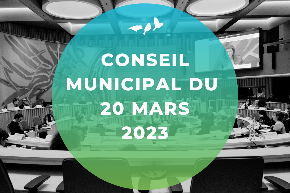 Conseil municipal du 20 mars 2023