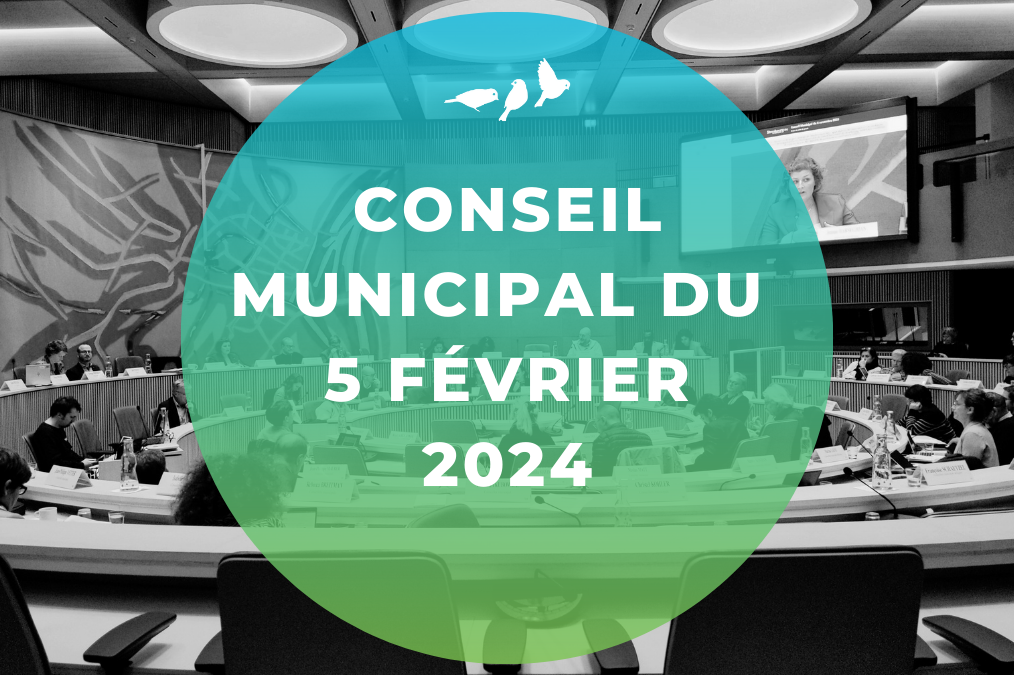 Conseil municipal du 5 février 2024