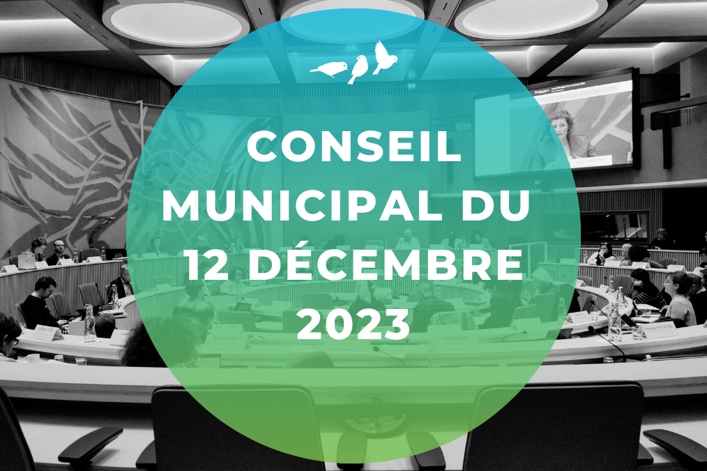 Conseil municipal du 12 décembre 2023